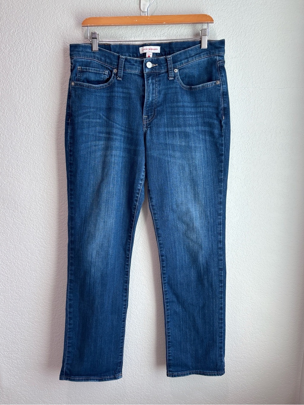 Lucky Brand Sweet Mid Rise Straight Blue Jeans Women’s Size 12 / 31 Regular